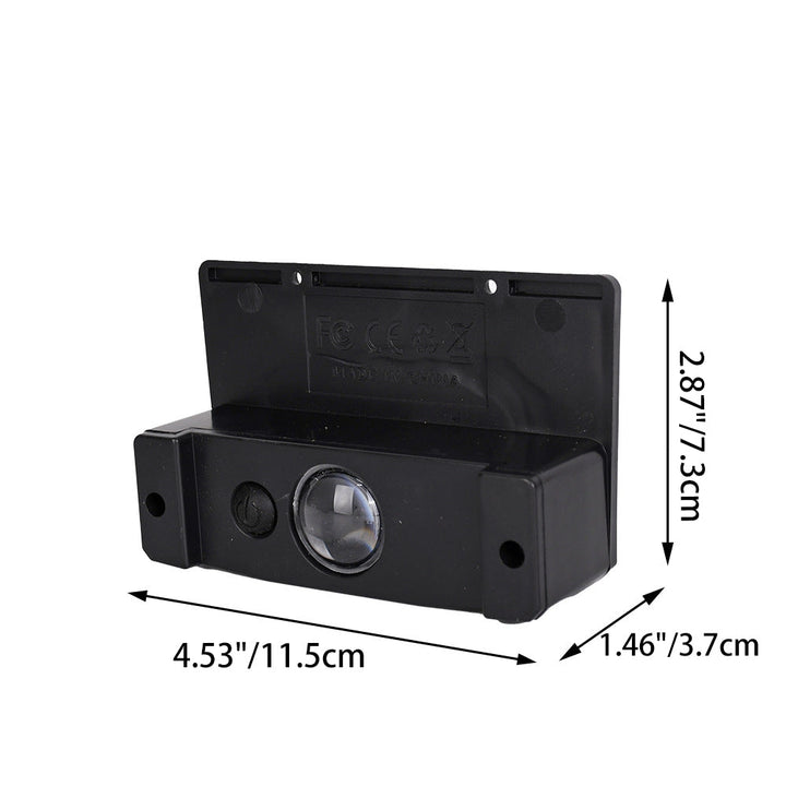 Modern Simplicity Solar Waterproof ABS Rectangular LED Wall Sconce Lamp For Garden And Outdoor Patio