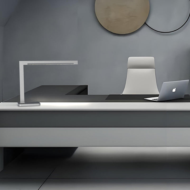 Aluminum LED Desk Lamp With Wireless Charger - Rotatable Eye-Protection Lamp For Study