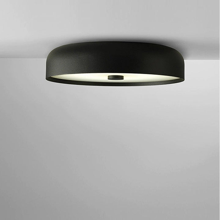 Contemporary Scandinavian Pie Shape Iron Acrylic LED Flush Mount Ceiling Light For Bedroom