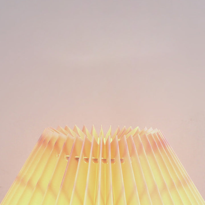 Modern Art Deco Orb Base Pleated Fabric Ceramic 1-Light Table Lamp For Bedroom