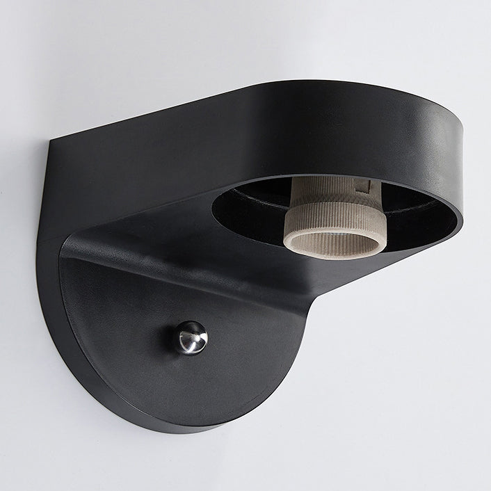 Modern Simplicity Waterproof Orb Polycarbonate Acrylic 1-Light Wall Sconce Lamp For Outdoor Patio