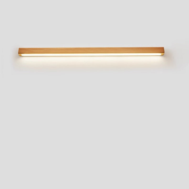 Japanese Simple Solid Wood Strip LED Wall Sconce Lamp
