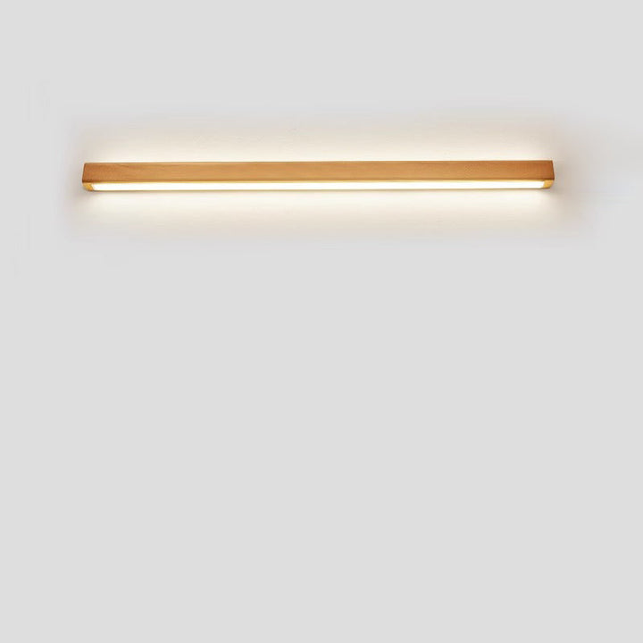 Japanese Simple Solid Wood Strip LED Wall Sconce Lamp