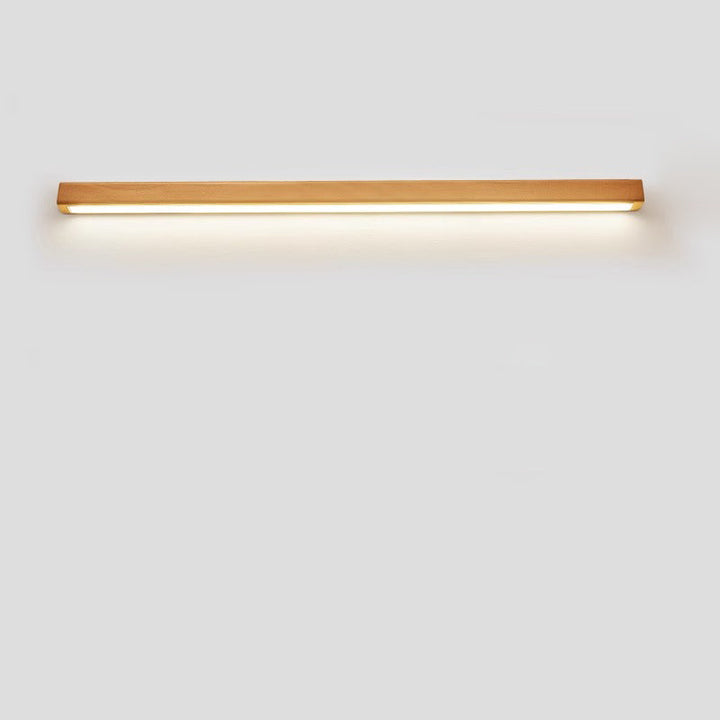 Japanese Simple Solid Wood Strip LED Wall Sconce Lamp