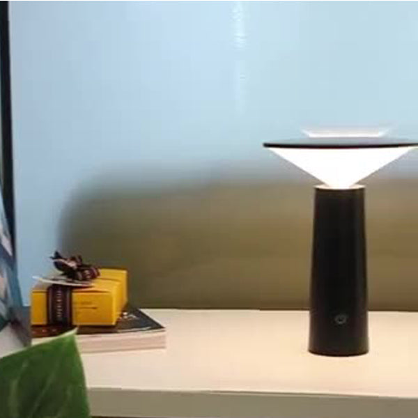 Modern Minimalist Eye Protection Cylinder Cone ABS LED Table Lamp For Bedroom