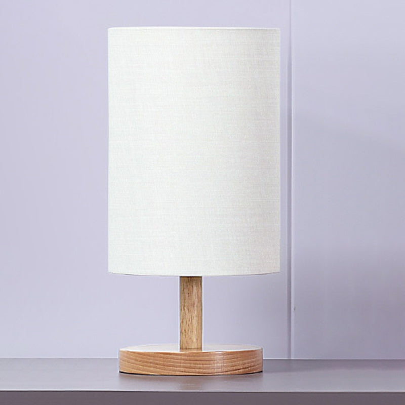 Traditional Japanese Wood &amp; Fabric Table Lamp for Living Room | Havora Designer Lighting