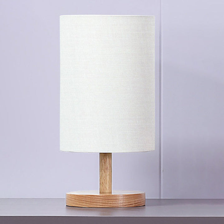 Traditional Japanese Wood &amp; Fabric Table Lamp for Living Room | Havora Designer Lighting