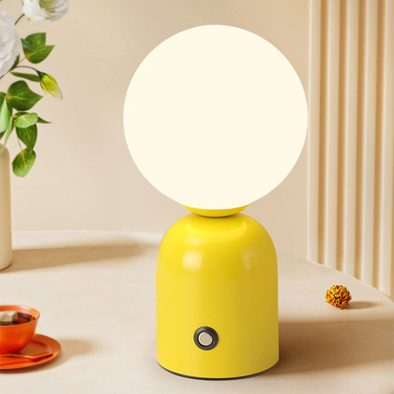 Contemporary Scandinavian Globe Iron Acrylic LED Table Lamp For Living Room