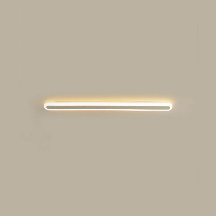Modern Minimalist Rectangle Long Line Iron Acrylic LED Wall Sconce Lamp For Living Room