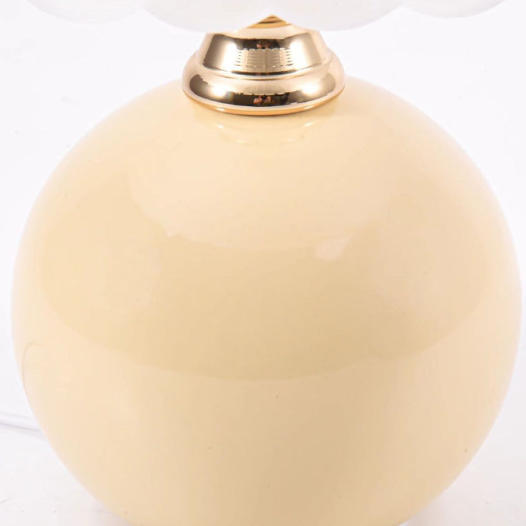 Contemporary Nordic Iron, Ceramic &amp; Glass Table Lamp for Bedroom | Havora Designer Lighting