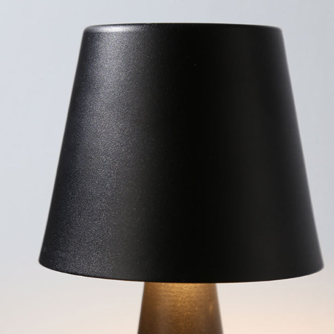 Modern Minimalist Cylinder Iron Acrylic USB LED Table Lamp For Bedroom