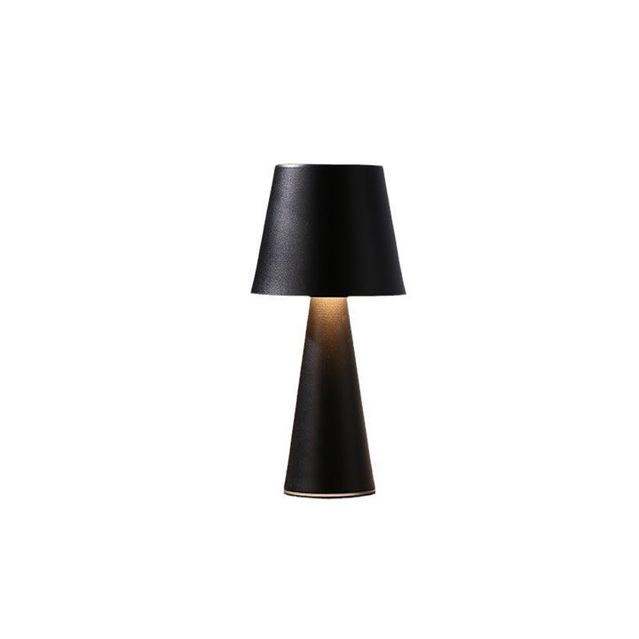 Modern Minimalist Cylinder Iron Acrylic USB LED Table Lamp For Bedroom