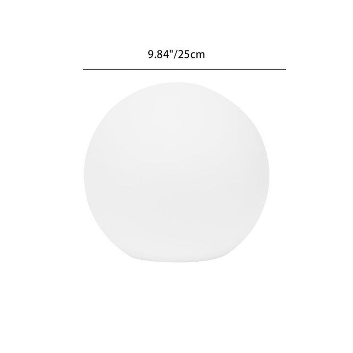 Modern Minimalist Solar Waterproof Globe Plastic PE LED Outdoor Lawn Landscape Light For Garden