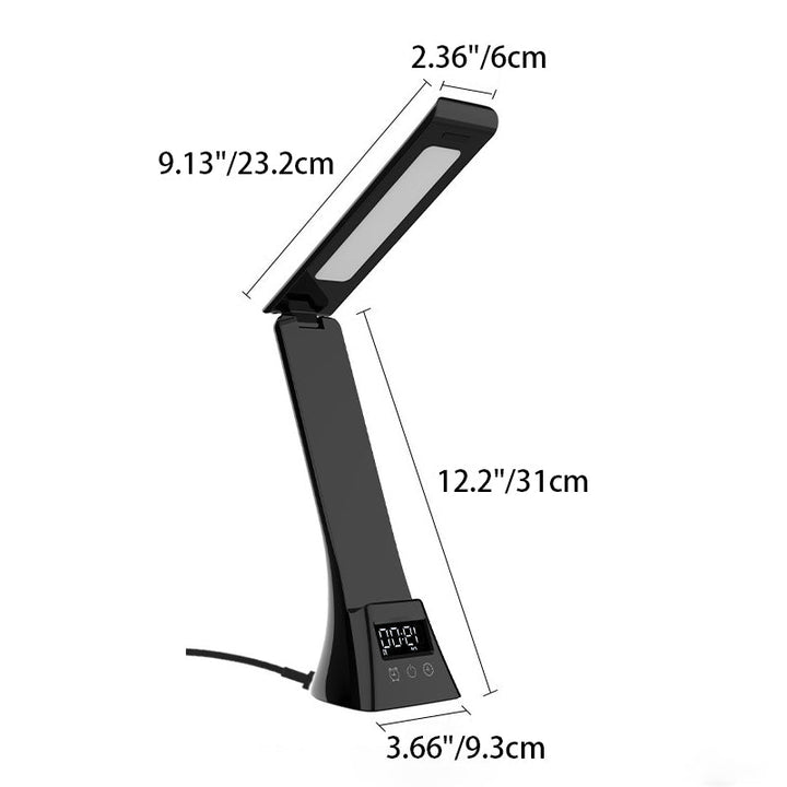 Modern Minimalist Rectangle Trapezoid Foldable ABS PC LED Table Lamp For Bedroom