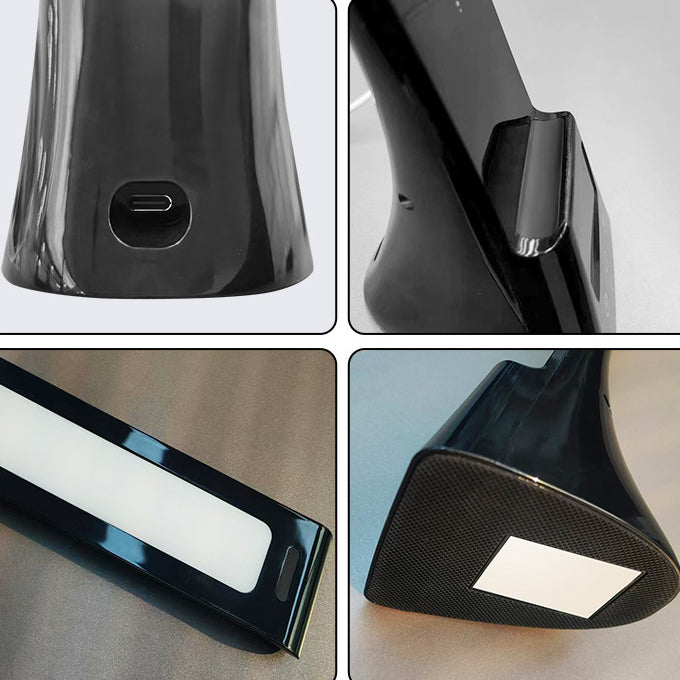 Modern Minimalist Rectangle Trapezoid Foldable ABS PC LED Table Lamp For Bedroom
