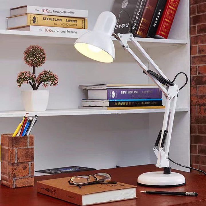 Iron &amp; Plastic Table Lamp, Contemporary Nordic Design for Bedroom | Havora Lighting