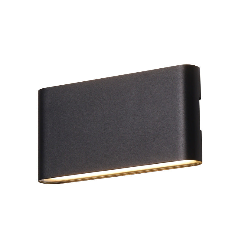 Modern Minimalist Waterproof Rectangle Aluminum LED Outdoor Wall Sconce Lamp For Outdoor Patio