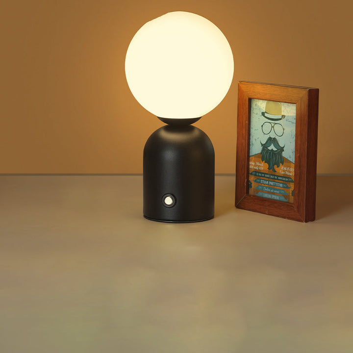 Scandinavian Table Lamp in Iron &amp; Acrylic — Bedroom Lighting | Havora
