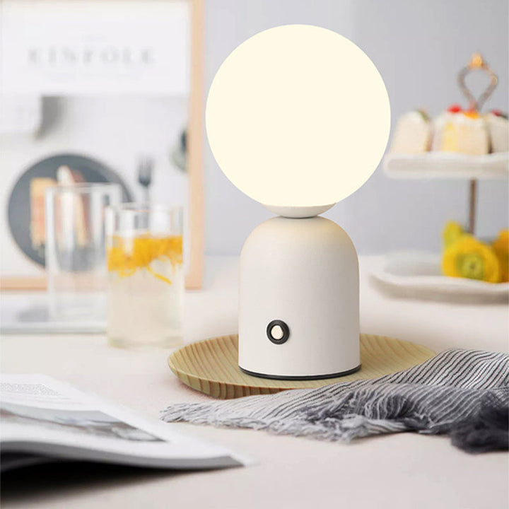 Scandinavian Table Lamp in Iron &amp; Acrylic — Bedroom Lighting | Havora