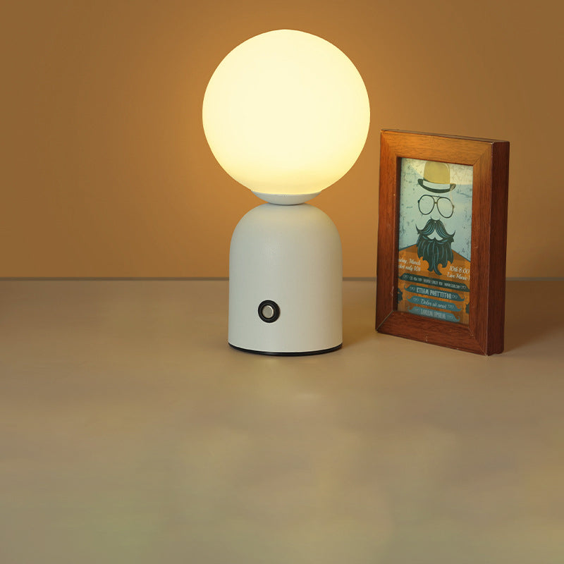 Scandinavian Table Lamp in Iron &amp; Acrylic — Bedroom Lighting | Havora
