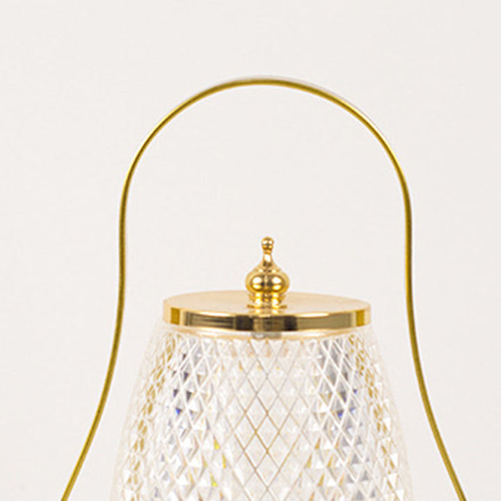 Contemporary Creative Cylinder Round Ball Mountain Shape Round Base Iron Acrylic LED Table Lamp For Bedroom