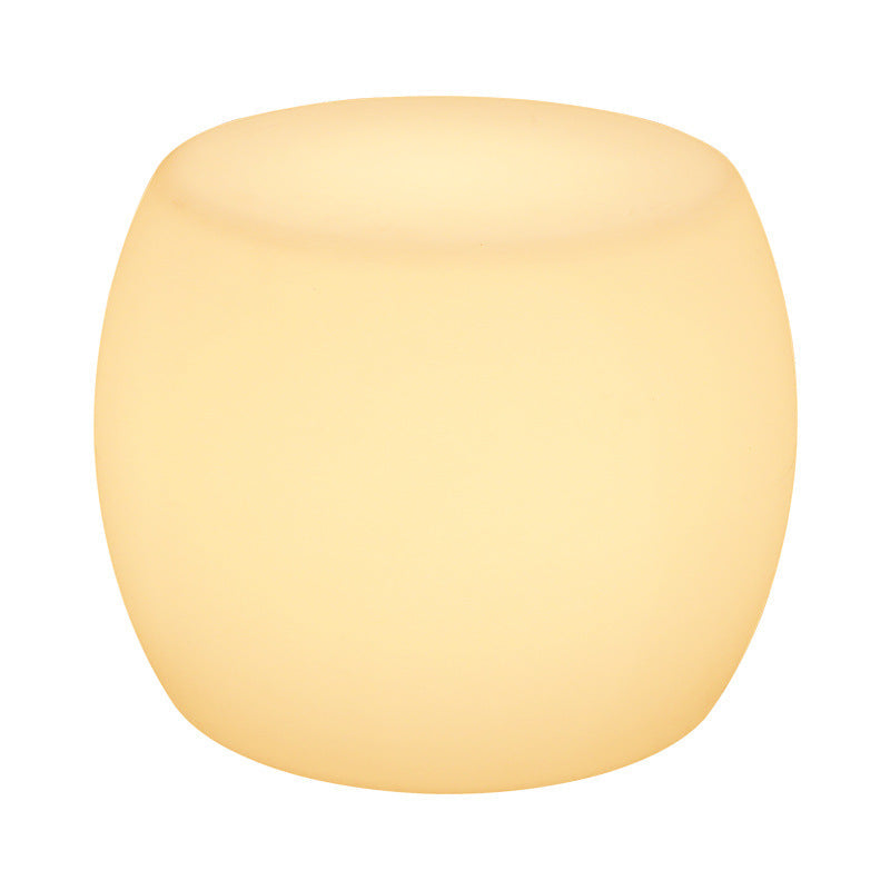 Modern Minimalist Drum PE Plastic LED Floor Lamp For Bedroom