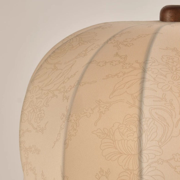 French Dome Table Lamp – 1-Light Ash Wood &amp; Metal Base with Fabric Shade for Bedroom
