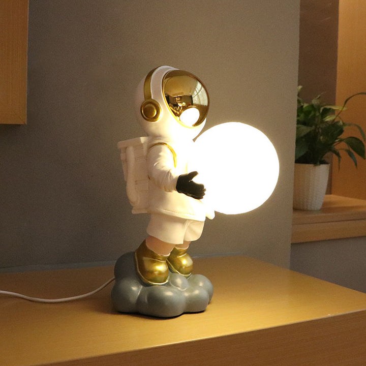 Contemporary Creative Astronaut PC Resin LED Table Lamp For Bedroom