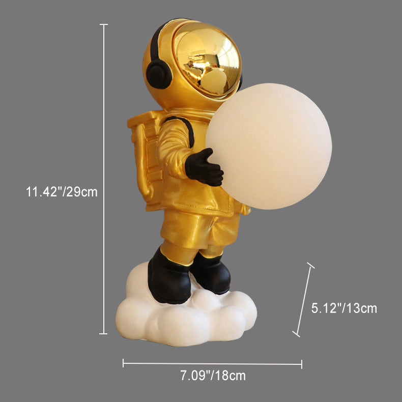 Contemporary Creative Astronaut PC Resin LED Table Lamp For Bedroom