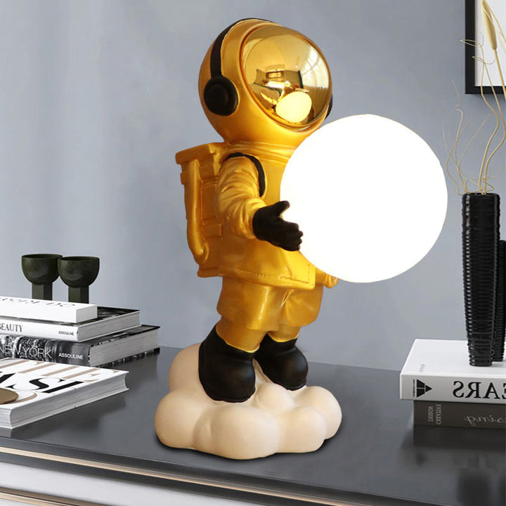 Contemporary Creative Astronaut PC Resin LED Table Lamp For Bedroom