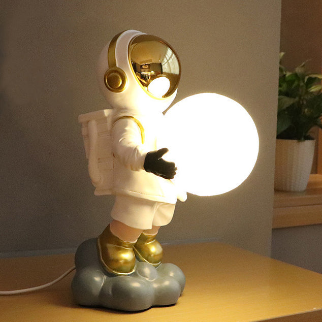 Contemporary Creative Astronaut PC Resin LED Table Lamp For Bedroom