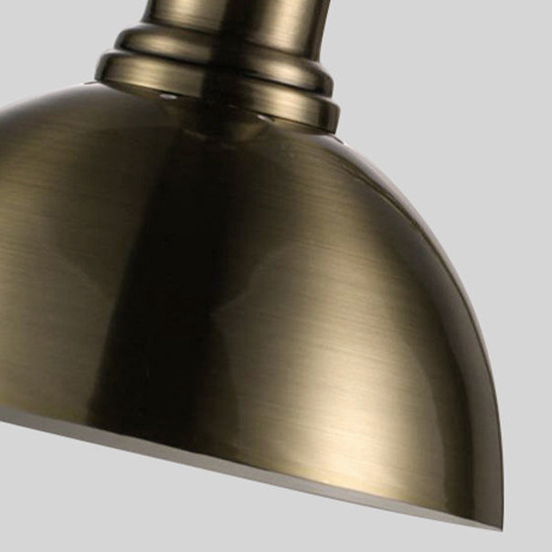 Contemporary Industrial Dome Iron 1-Light Table Lamp For Bedroom
