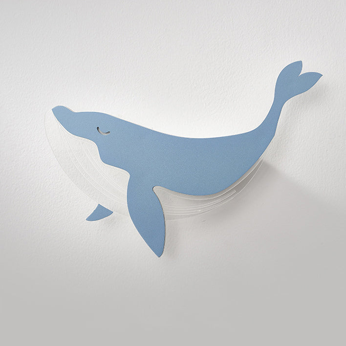 Modern Minimalist Kids Iron Acrylic Rabbit &amp; Dolphin LED Wall Sconce Lamp for Bedroom