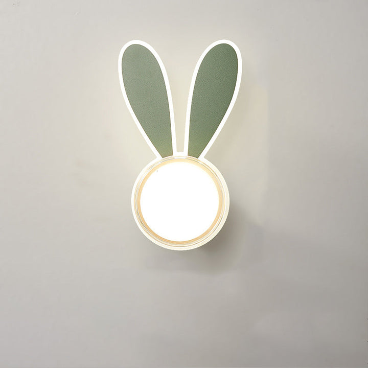 Modern Minimalist Kids Iron Acrylic Rabbit &amp; Dolphin LED Wall Sconce Lamp for Bedroom