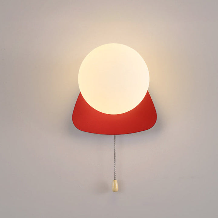 Modern Simplicity Geometry Iron Glass 1-Light Zipper Wall Sconce Lamp For Bedroom