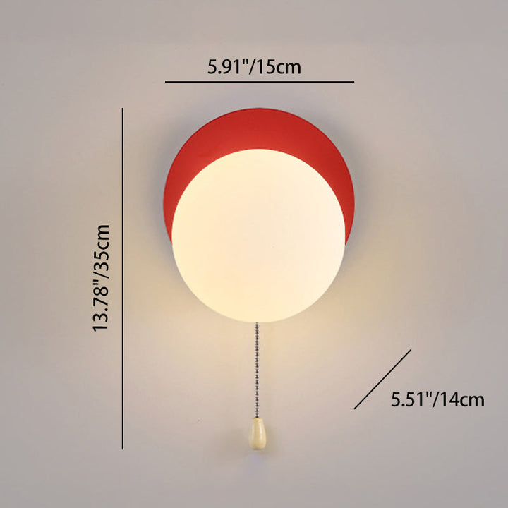 Modern Simplicity Geometry Iron Glass 1-Light Zipper Wall Sconce Lamp For Bedroom
