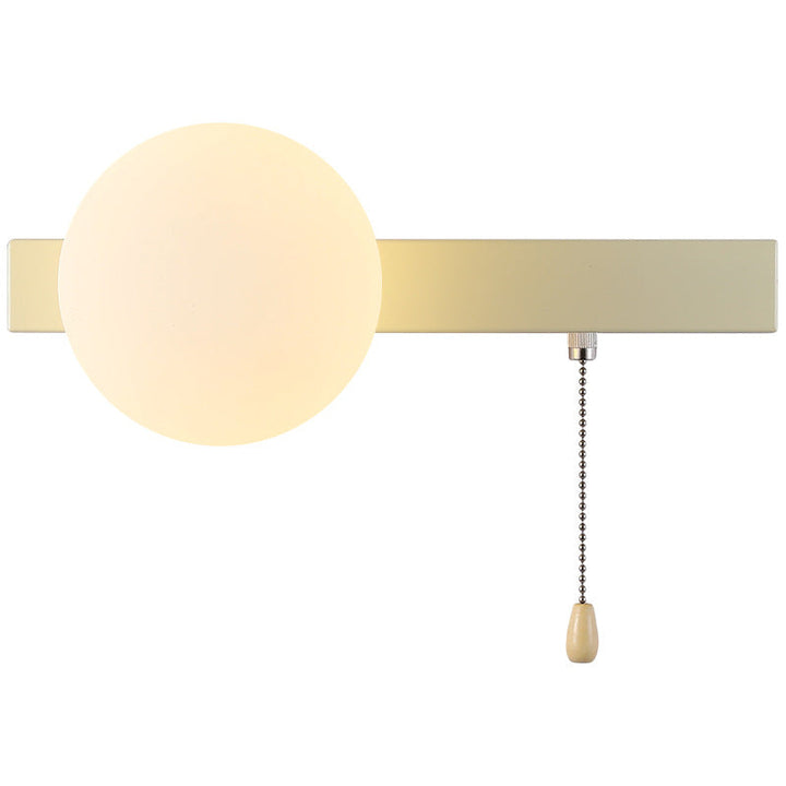 Modern Simplicity Geometry Iron Glass 1-Light Zipper Wall Sconce Lamp For Bedroom