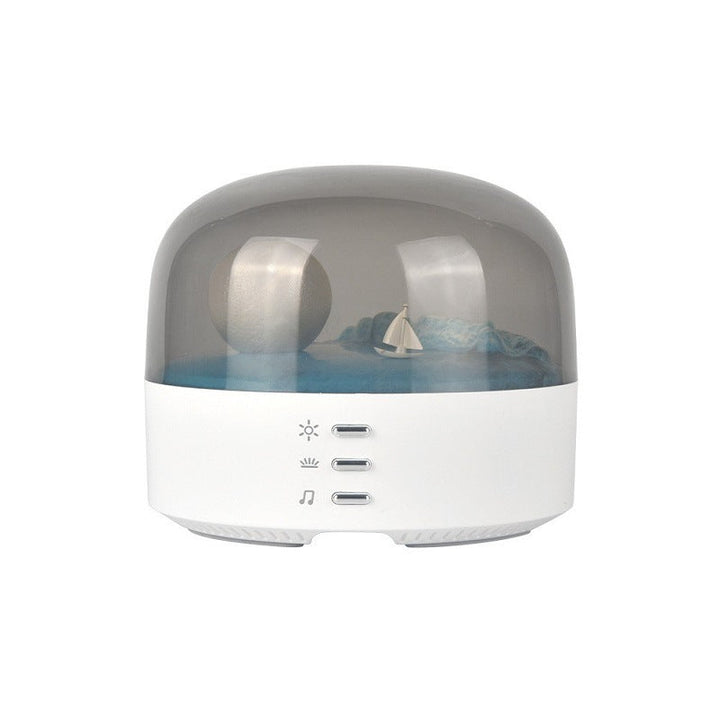 Contemporary Creative Bluetooth Round ABS PC PVC USB LED Kids Night Light For Bedroom