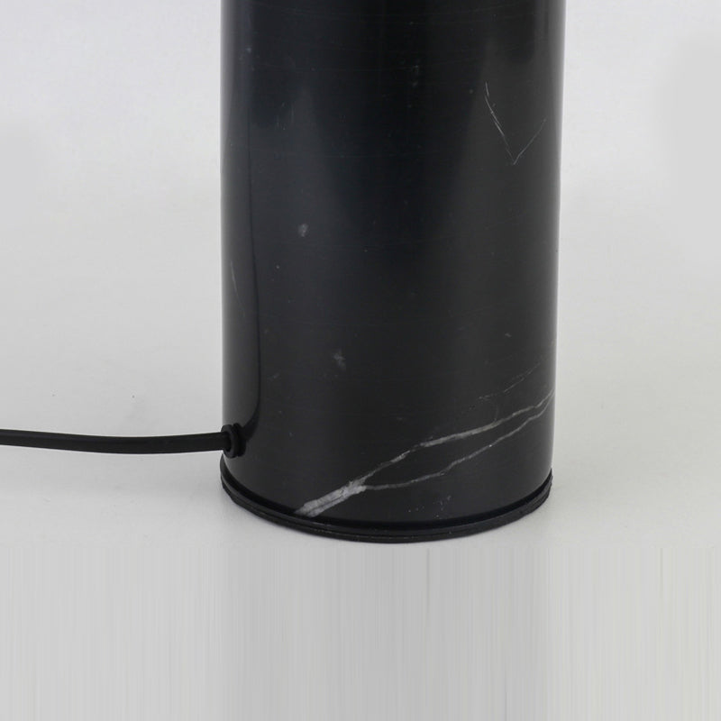 Modern Art Deco Geometric Iron Marble 1-Light Table Lamp For Study
