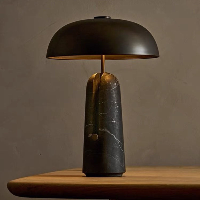 Travertine &amp; Marble Table Lamp, Traditional Japanese Design for Bedroom | Havora Lighting