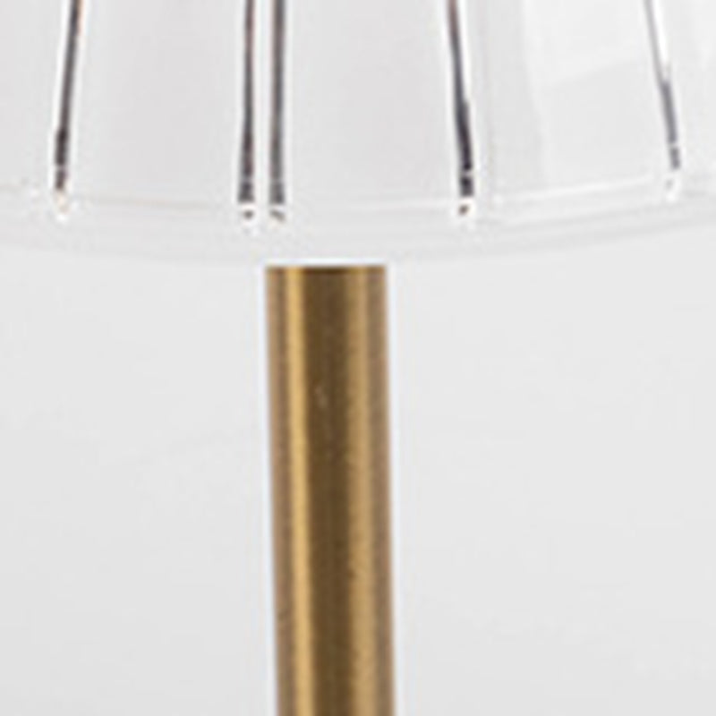 Modern Minimalist Round Half Cone PC Iron LED Table Lamp For Living Room