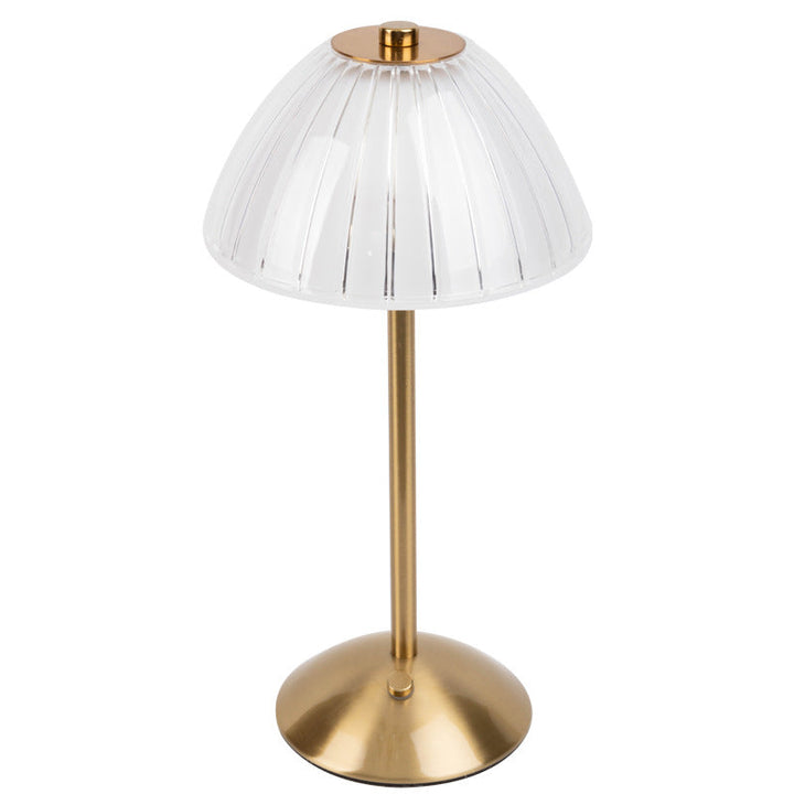 Modern Minimalist Round Half Cone PC Iron LED Table Lamp For Living Room
