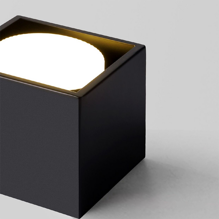 Modern Minimalist Iron Square Downlight 1/2/3/4-Light Flush Mount Ceiling Light For Living Room