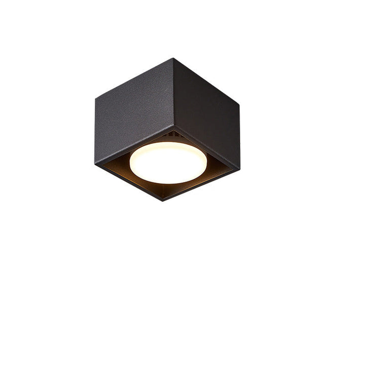 Modern Minimalist Iron Square Downlight 1/2/3/4-Light Flush Mount Ceiling Light For Living Room