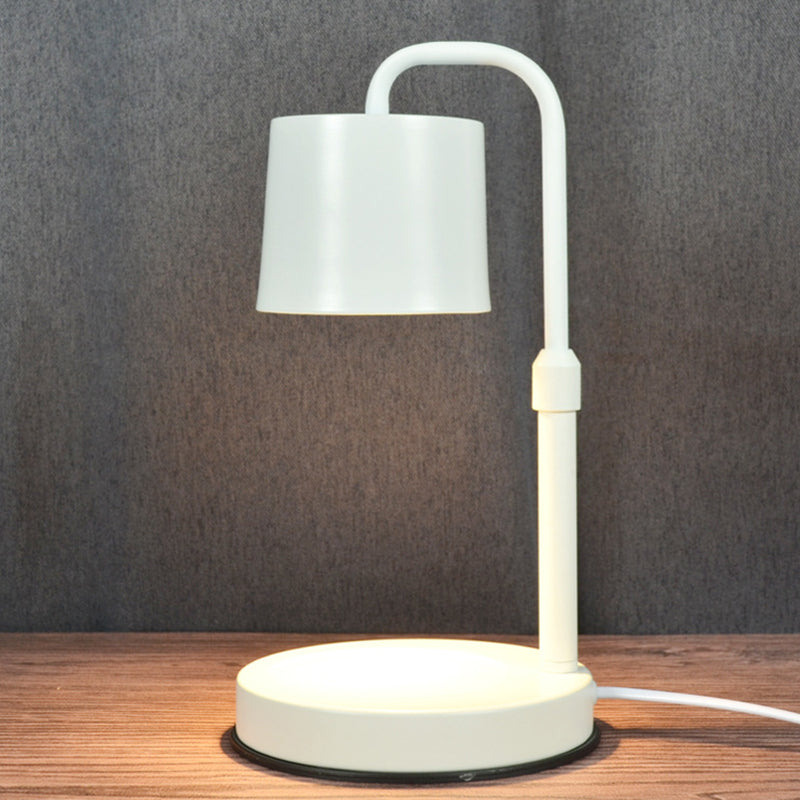 Contemporary Scandinavian Iron Liftable Dimmable Cylinder 1-Light Melting Wax Table Lamp For Bedroom