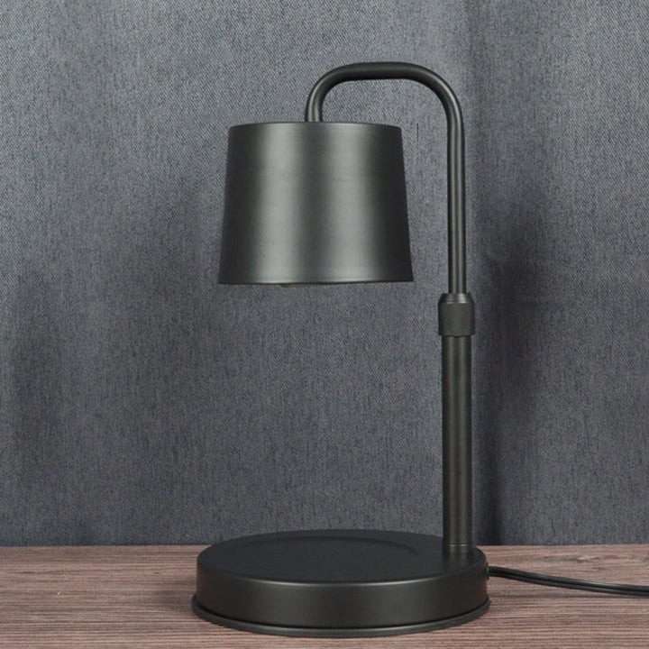 Contemporary Scandinavian Iron Liftable Dimmable Cylinder 1-Light Melting Wax Table Lamp For Bedroom