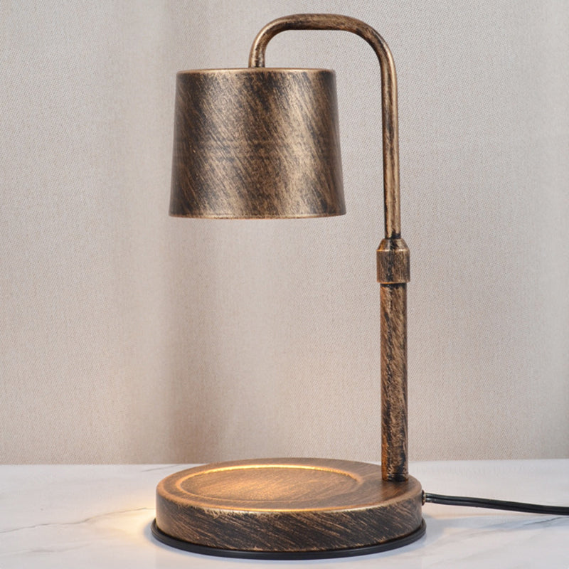 Contemporary Scandinavian Iron Liftable Dimmable Cylinder 1-Light Melting Wax Table Lamp For Bedroom
