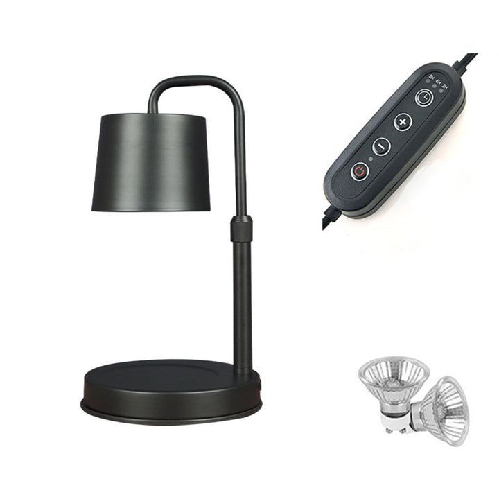 Contemporary Scandinavian Iron Liftable Dimmable Cylinder 1-Light Melting Wax Table Lamp For Bedroom
