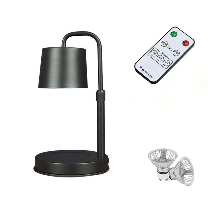 Contemporary Scandinavian Iron Liftable Dimmable Cylinder 1-Light Melting Wax Table Lamp For Bedroom