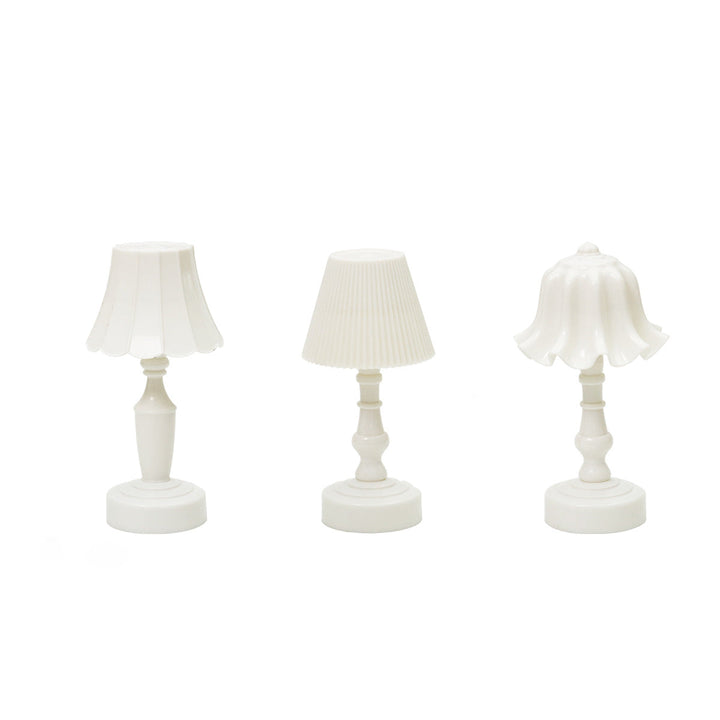 Contemporary Nordic Battery ABS Flower Pleated LED Table Lamp Night Light For Bedside